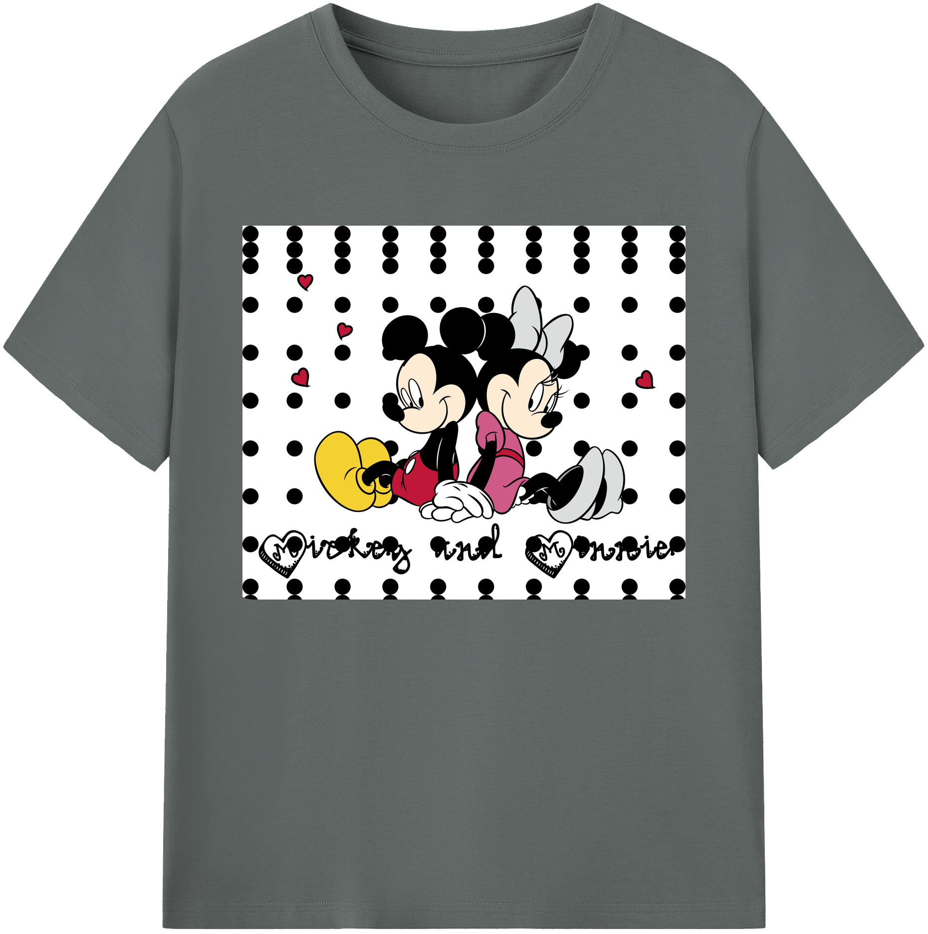 ミッキーマウス Mickey Mouse 綿100％ メンズ半袖Tシャツ｜肌触りやわらか＆通気性